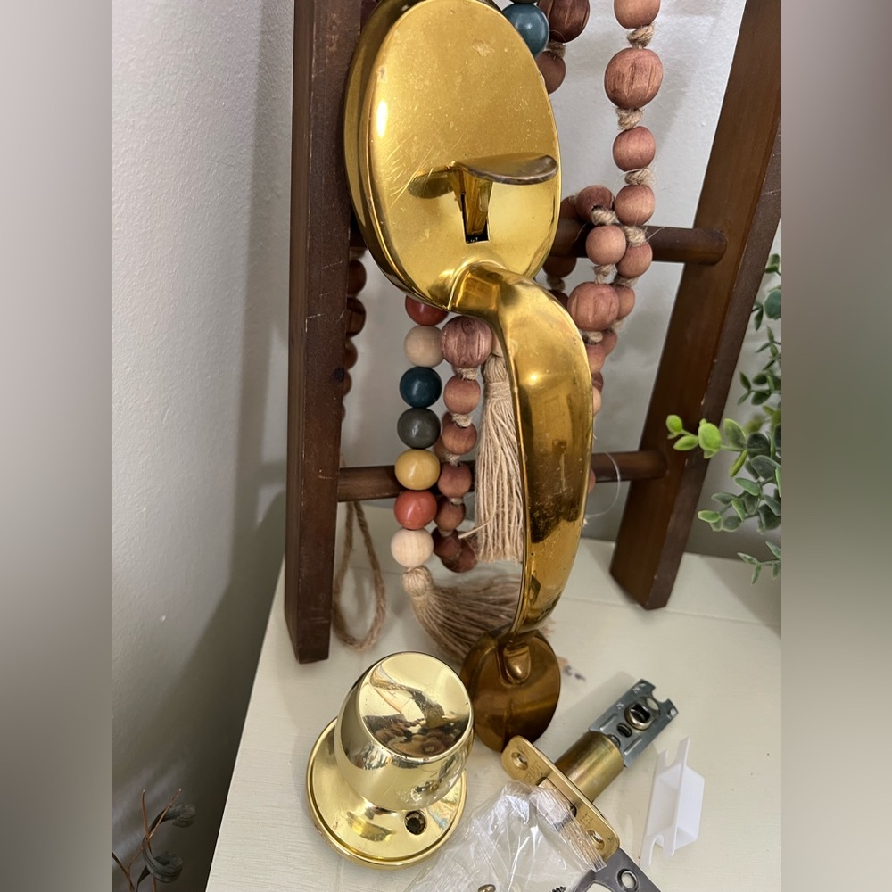 Brass Entryway Door Handle/Knob